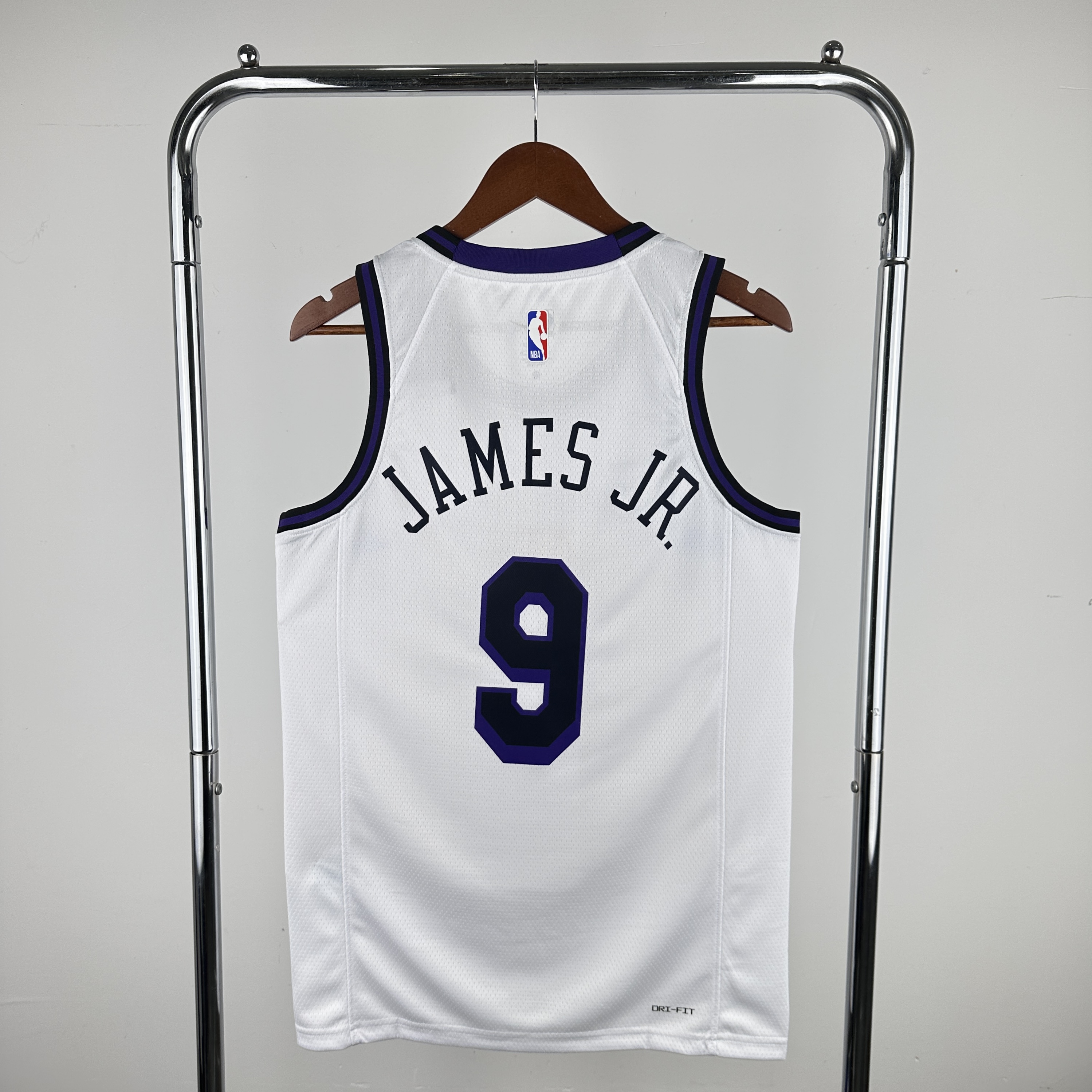 Men Los Angeles Lakers 9 James JR. Stitched white style #2 NBA 2024 Jersey